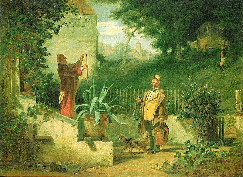 Carl Spitzweg Die Jugendfreunde china oil painting image